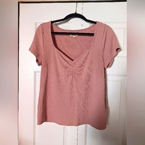 Madewell ribbed tee short sleeve